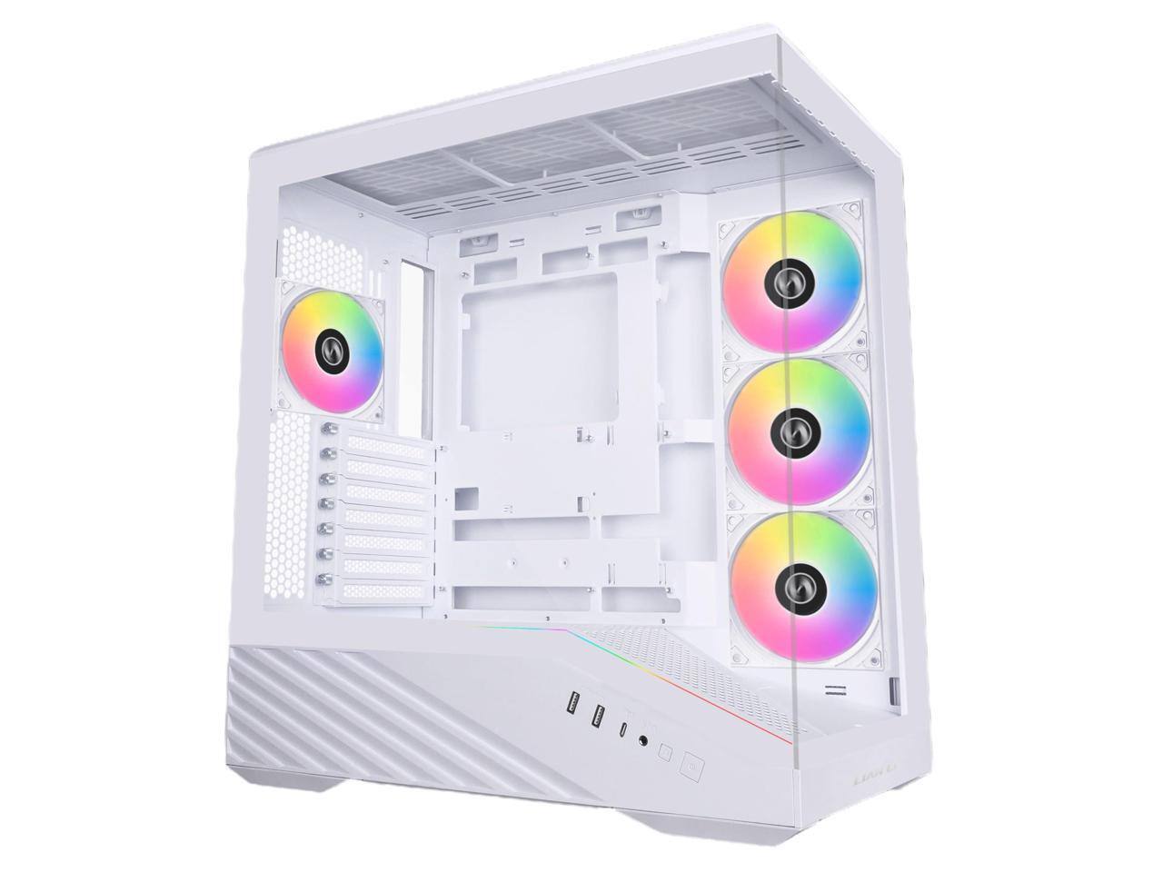Lian Li V100 ATX Mid Tower Case, 4x 120mm ARGB Fans, RGB Strip