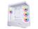 Alt View 7. Lian Li - Lian Li V100 ATX Mid-Tower Case, 4x 120mm ARGB Fans, RGB Strip, Tempered Glass, 420mm GPU Support - White (V100RW) - White.