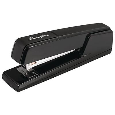 Front. Swingline - 747 Desktop Stapler, 30-Sheet Capacity - Black.