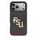 Front. Keyscaper - Florida State Seminoles Bump Case with 8.2ft Drop Protection - 16 Pro Max - Black.