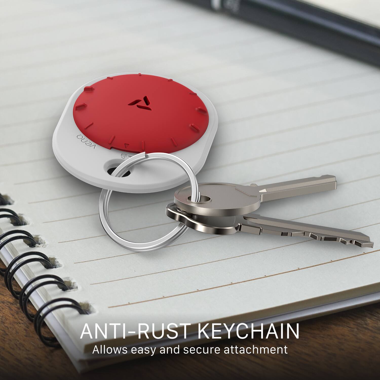 ANTI-RUST KEYCHAIN  
Allows easy and secure attachment