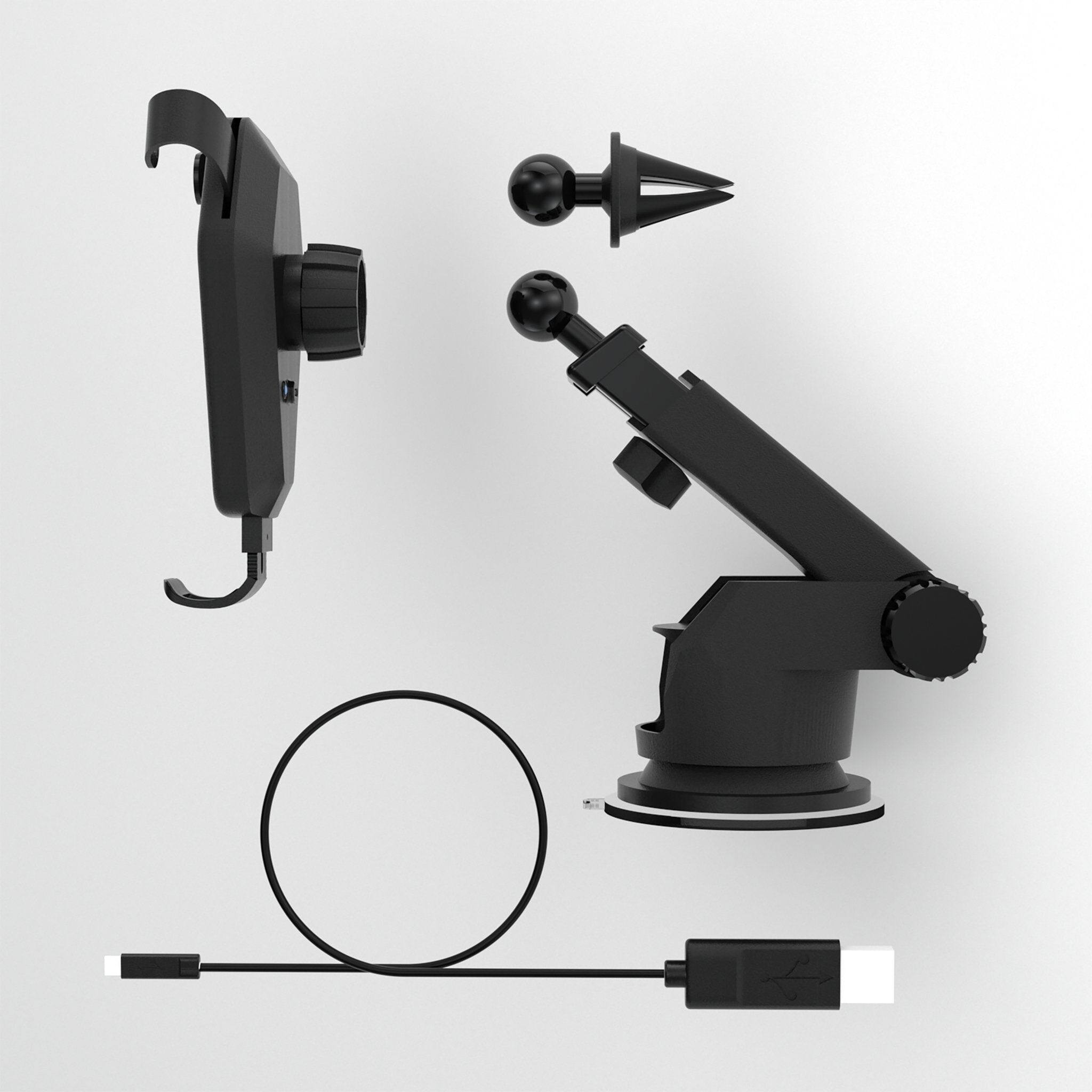 Left. Keyscaper - Marvel MechLine Wireless Car Charger - Spider-Man.