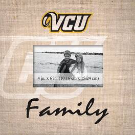 Fan Creations - VCU Rams 10'' x 10'' Burlap Pattern Frame - Multicolor