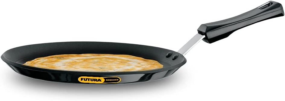 Hawkins - NFT26P 10 Inch Nonstick Flat Tava Griddle - Black