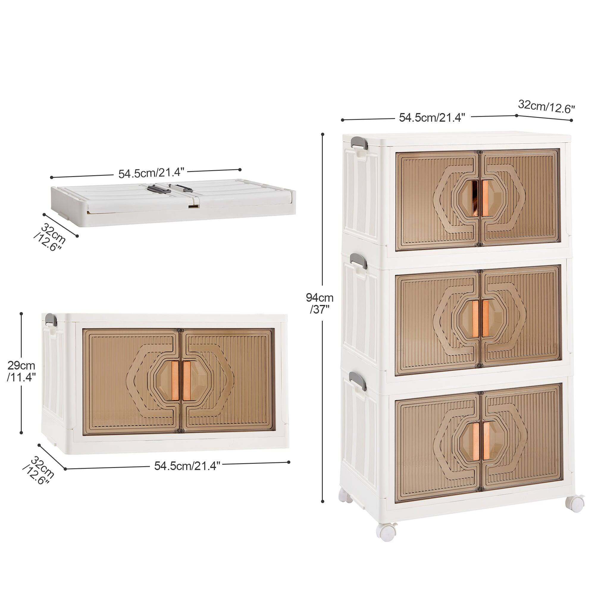 - 54.5cm / 21.4"
- 32cm / 12.6"
- 94cm / 37"
- 29cm / 11.4"
