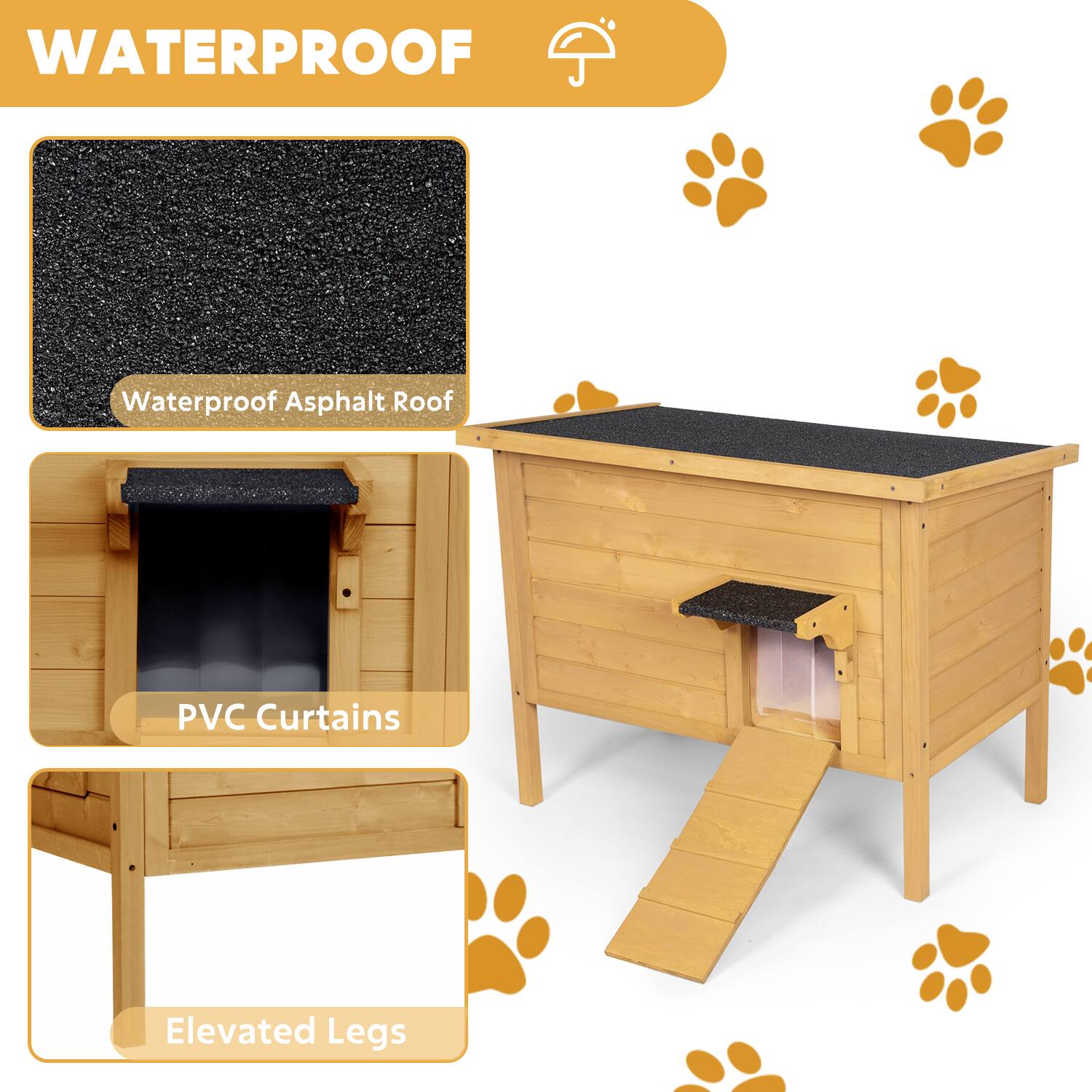 WATERPROOF

Waterproof Asphalt Roof

PVC Curtains

Elevated Legs