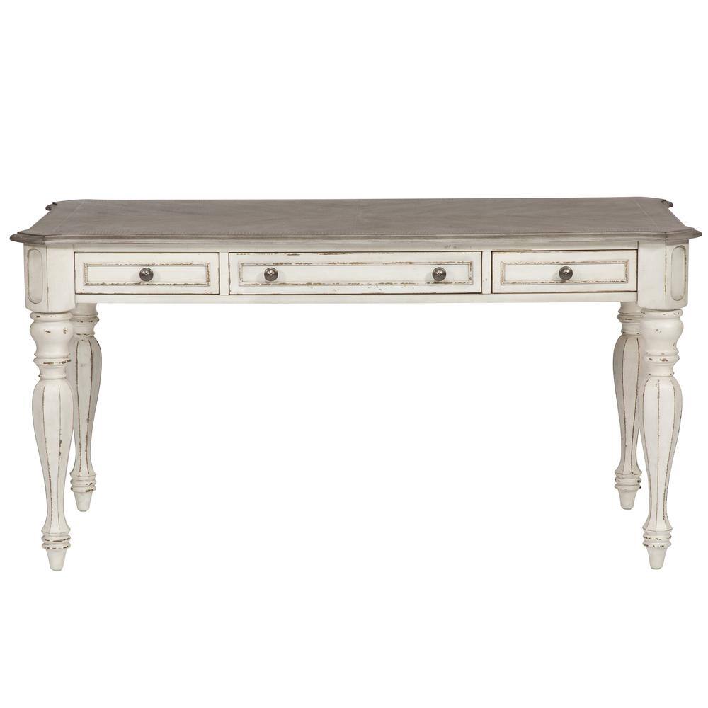 Alt View 2. Liberty Furniture Industries - Magnolia Manor Writing Desk in Antique White - White.