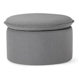 Maven Lane - Lyra Contemporary Ottoman in Slate Fabric Upholstery - Slate Gray