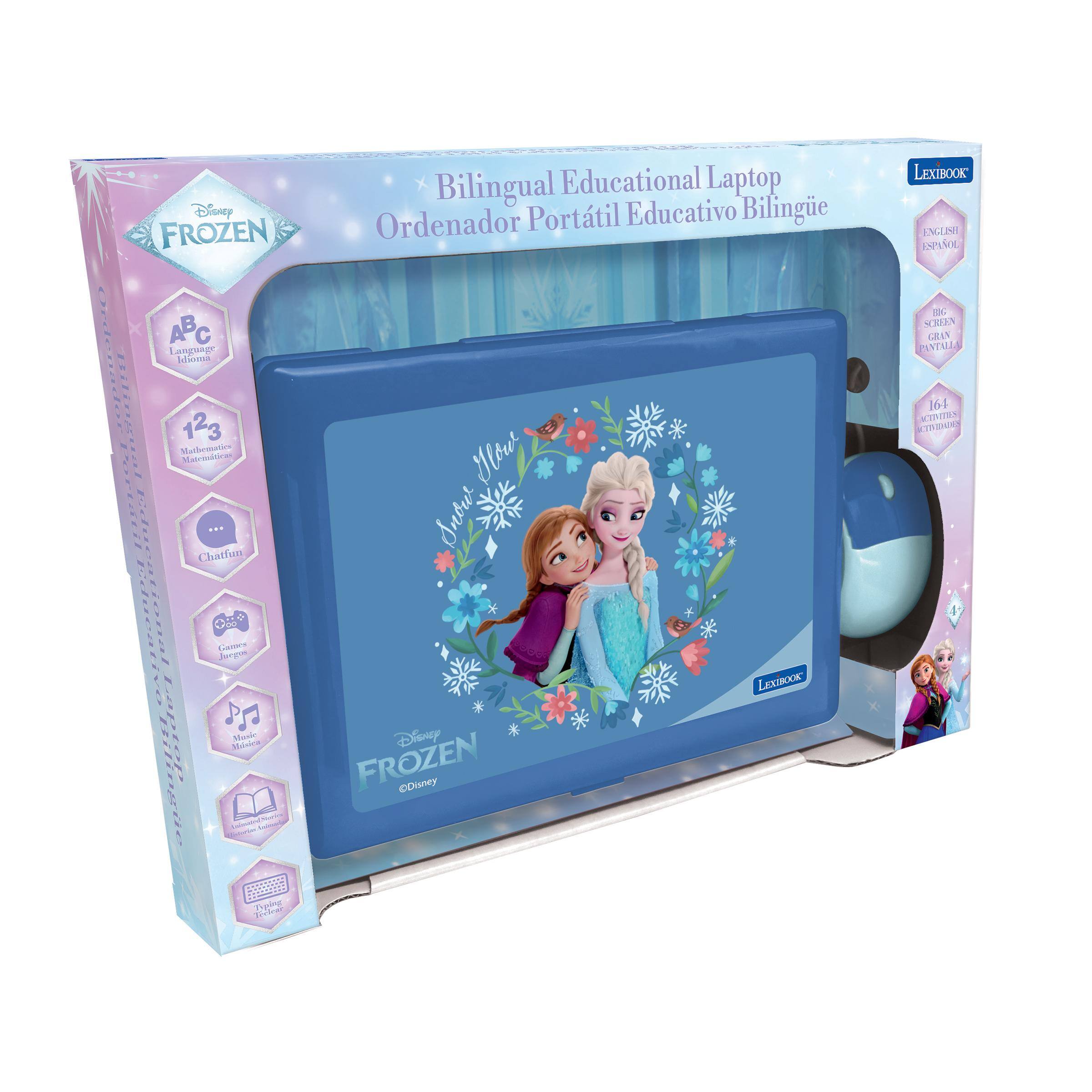 Bilingual Educational Laptop Disney Ordenador Portátil Educativo Bilingüe FROZEN APC Language Idioma Bilingual THE Mathematics 123 Matemáticas Snow Hew ... Chatfun Educati 000 Juegos Games LEXIBOOK Rilingie Laptop Música Music - FROZEN Disney Disney Ridorjer Expressión Fleurier Peping

LEXIBOOK ENGLISH ESPAÑOL SCREEN GRAN PANTALLA 16.4 ACITY WAY CIVIDATES