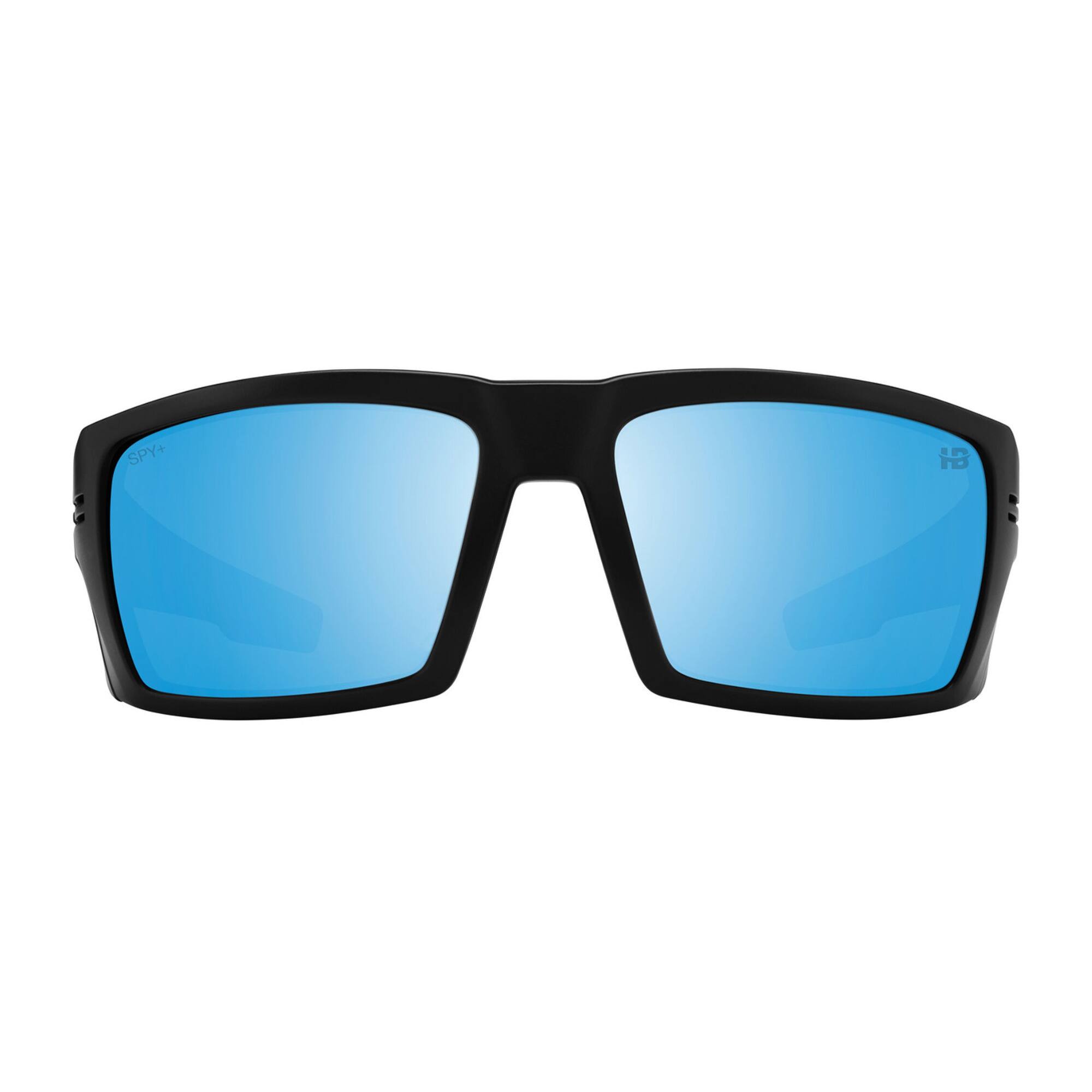 Angle. Spy Optic - Spy Optic Rebar ANSI Sunglasses (Matte Black/Happy Boost Polar, Ice Blue Mirror) - Matte Black.