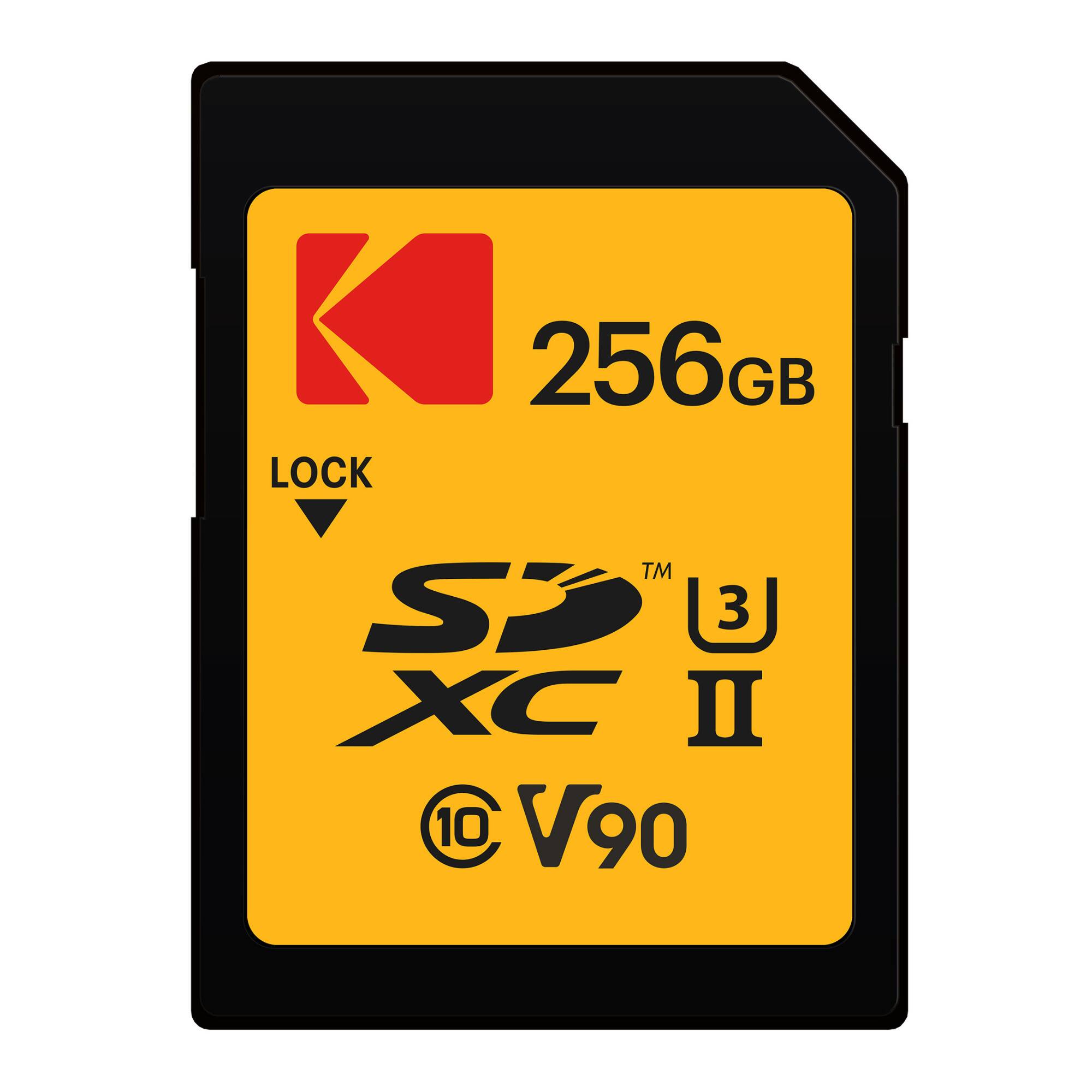 256GB  
LOCK  
SD™  
XC II  
V90  
10