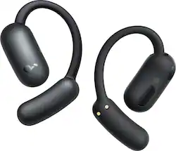 Soundcore - by Anker AeroFit 2 Open-Ear Headphones with Adjustable Ear Hooks - Black - Front_Zoom