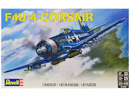 Level 4 Model Kit Vought F4U-4 Corsair Fighter Aircraft 1/48 Scale Model by Revell - Green