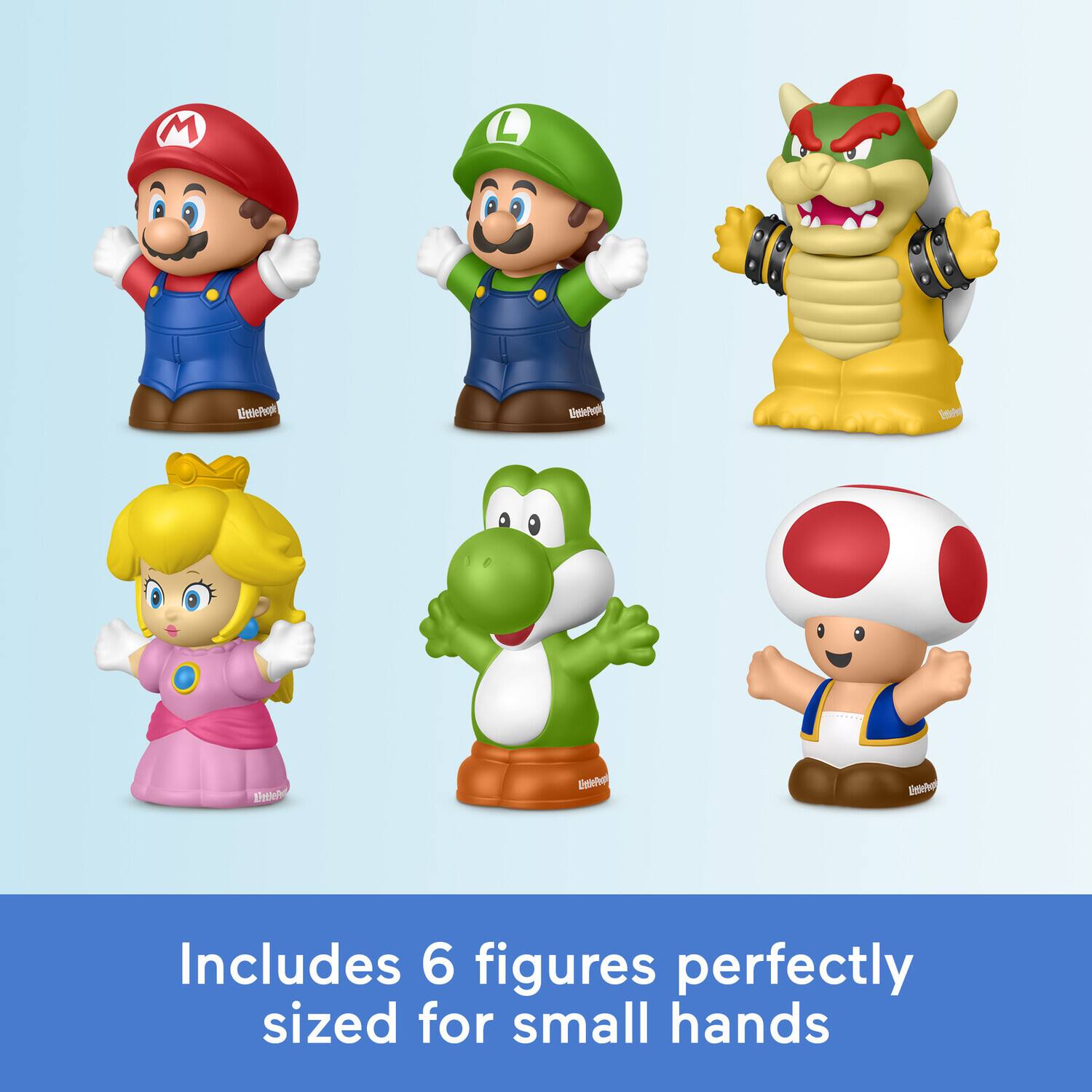 Includes 6 figures perfectly sized for small hands
