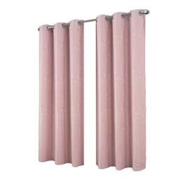 RT Designers Collection - RT Designer Collection Cosmo Shimmer Jacquard Grommet Curtain Panel 54" x 84" - Blush
