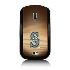 Front. Keyscaper - Seattle Mariners Wood Print Wireless USB Mouse - Multicolor.
