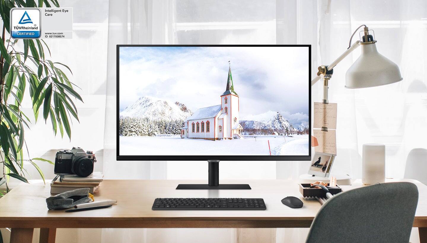 Alt View 23. Samsung - Geek Squad Certified Refurbished A700 Series 32" LED 4K UHD Monitor with HDR (HDMI, DP) - Black.