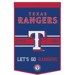 WinCraft - Texas Rangers 24" x 38" Primary Logo Banner - Multicolor