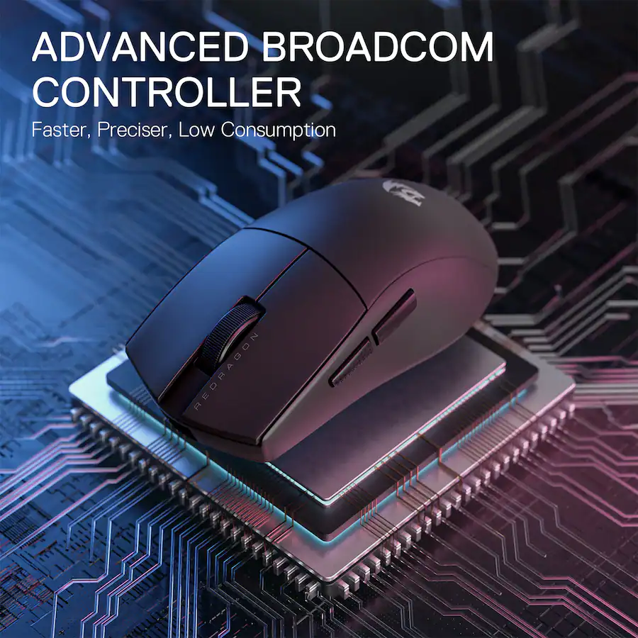 Remapped Gaming Controller REDRAGON M916 Wireless 49G Ultra Light Gaming Mouse 26K DPI Remapping ...