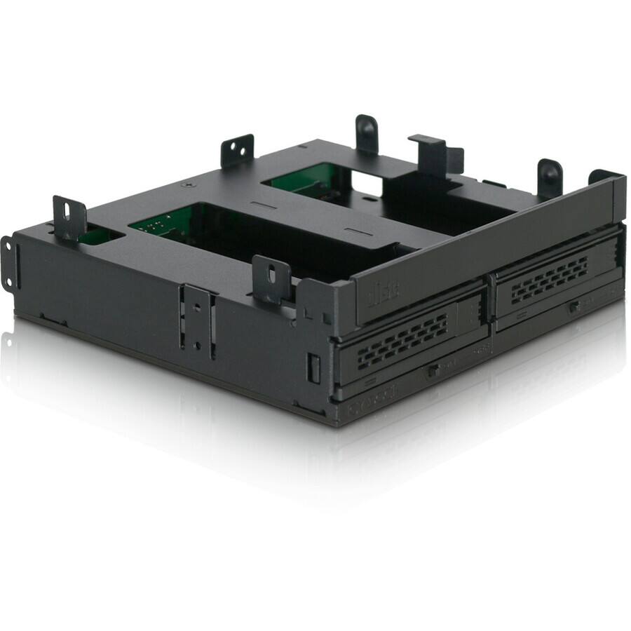 Alt View 7. Icy Dock - Icy Dock ExpressCage MB732SPO-B Drive Enclosure for 5.25" - Serial ATA/600 Host Interface Internal - Black - 2 x HDD.