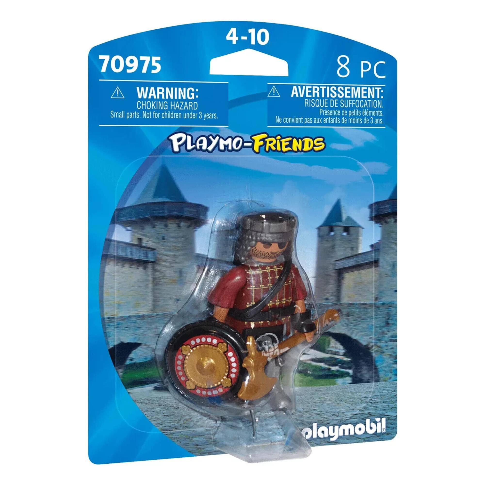4-10  
70975  
8 PC  

WARNING: CHOKING HAZARD  
Small parts. Not for children under 3 years.  

AVERTISSEMENT:  
RISQUE DE SUFFOCATION  
Présence de petits éléments. Ne convient pas aux enfants de moins de 3 ans.  

PLAYMO-FRIENDS  

playmobil