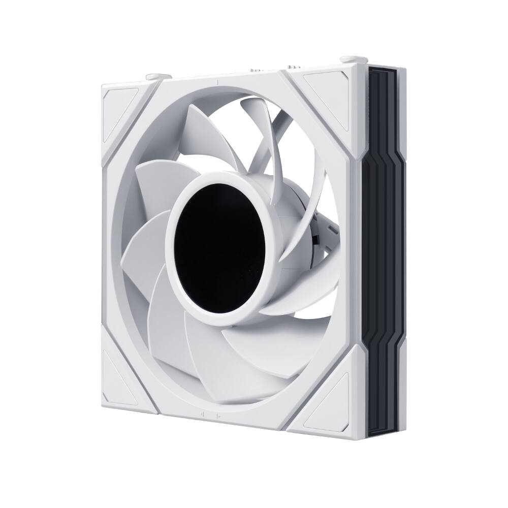 Back. Lian Li - UNI FAN TL LCD Flex 120mm Reverse Blade ARGB Fan, 1 Pack, 1.8-inch LCD Screen, Controller Not Included (12RTLLCD1F1W) - White.