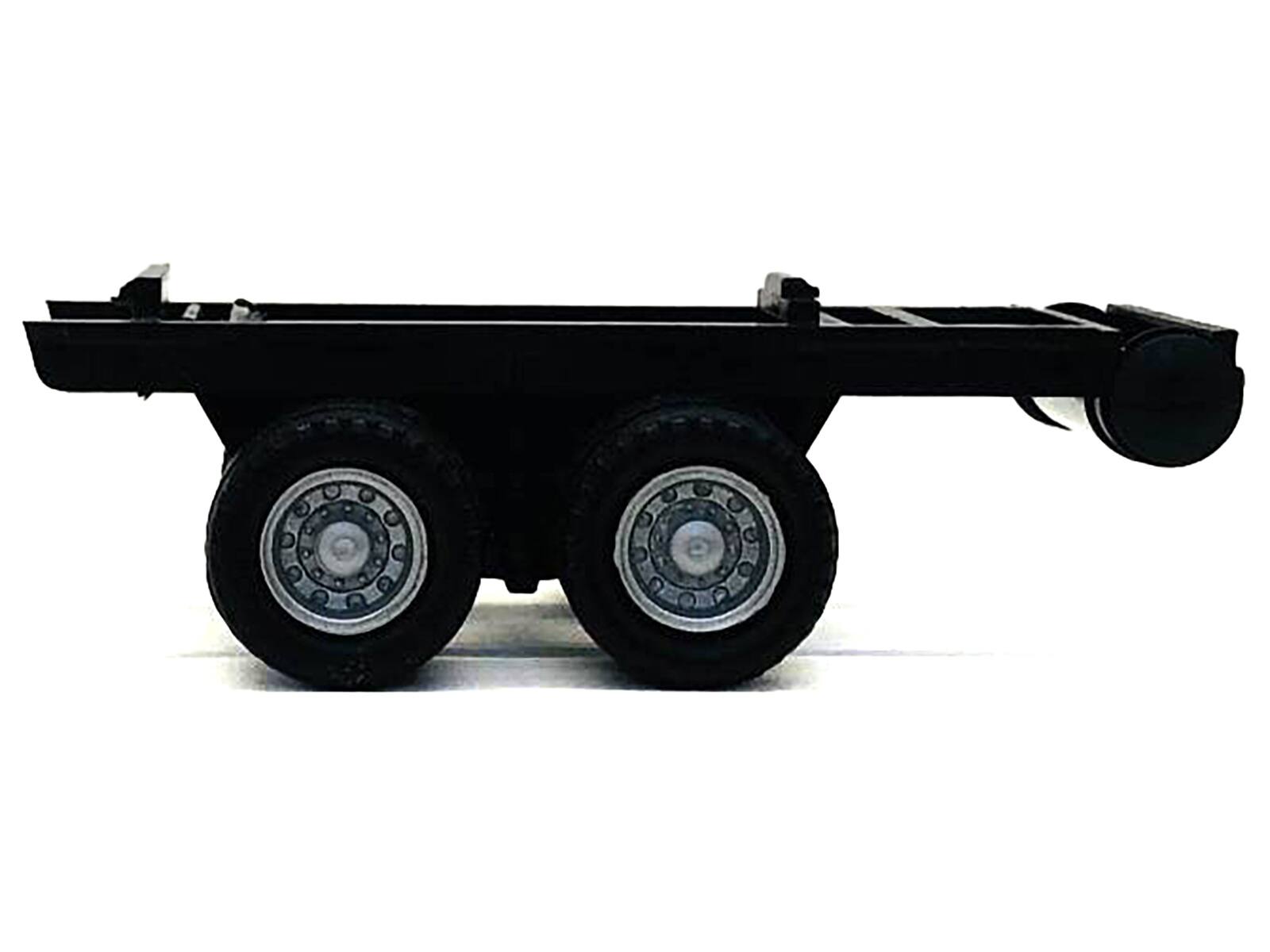 Angle. Promotex - Dual Axle Trailer Chassis 1/87 (HO) Plastic Model by Promotex - Black.