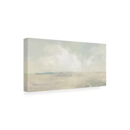 Front. Trademark Fine Art - Julia Purinton 'Sky And Sand' Canvas Art - Multicolor.