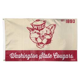 WinCraft - Washington State Cougars Single-Sided College Vault Deluxe Flag - Multicolor