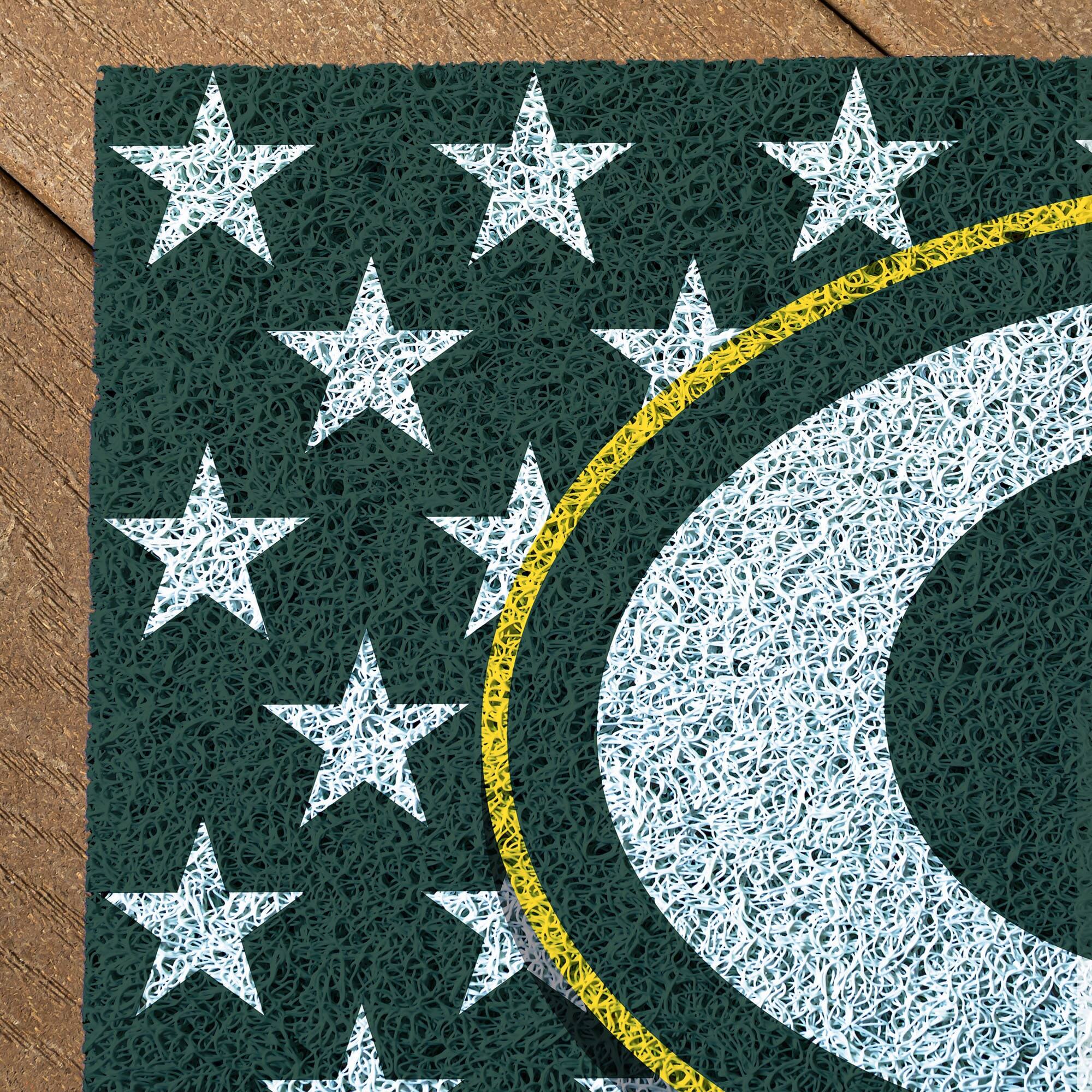 Alt View 2. Evergreen Enterprises - Green Bay Packers 16" x 28" Stars & Stripes Patriotic Turf Mat - Multicolor.