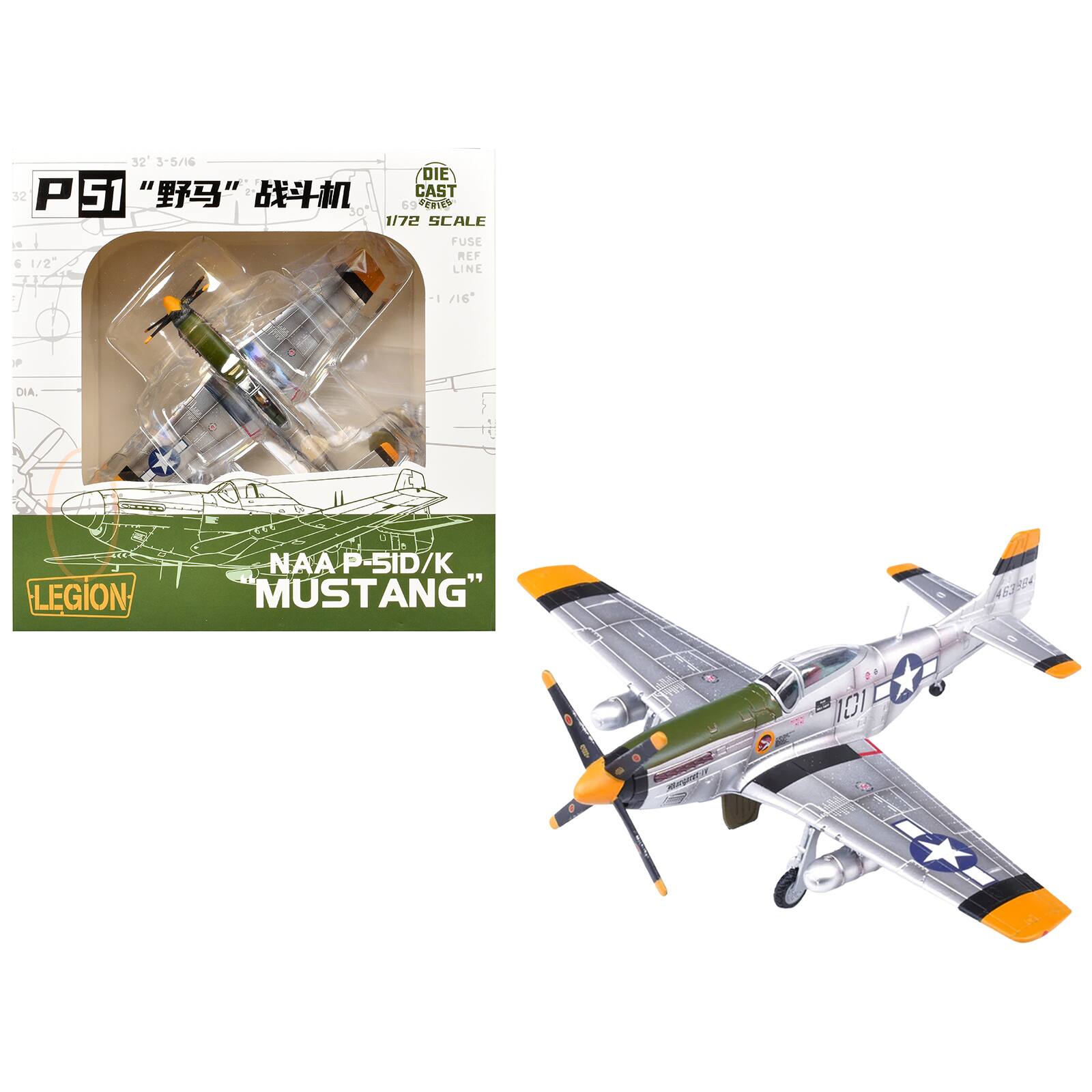 North American P-51D Mustang Aircraft US Army Air Forces 1/72 Diecast Model Airplane by Legion price history on PriceWatchPro