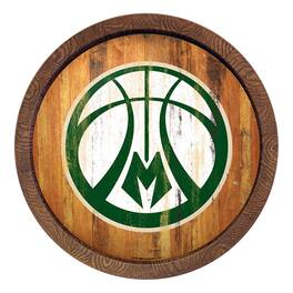 The Fan-Brand - Milwaukee Bucks 20.25'' Faux Barrel Top Sign - Multicolor
