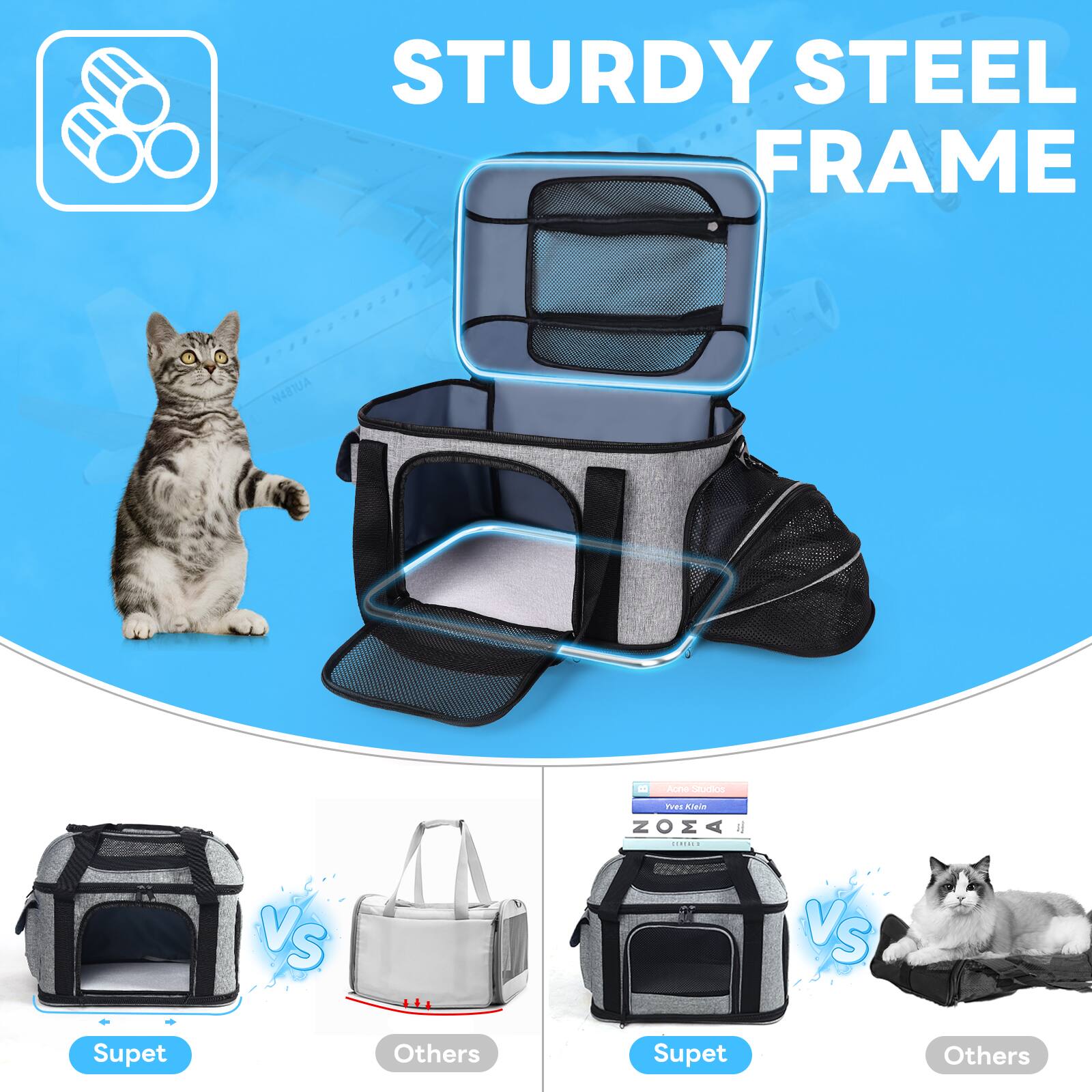 STURDY STEEL FRAME

Supet vs Others

Supet vs Others