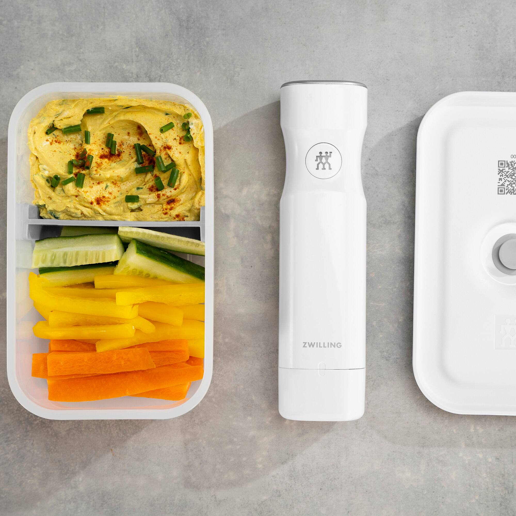 Alt View 5. ZWILLING - ZWILLING Fresh & Save Plastic Lunch Box, Airtight Container, Meal Prep, BPA-Free, Grey, Semitransparent - Medium - Grey.