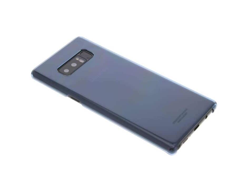 Front. Samsung - Samsung Galaxy Note8 Clear Cover I Color: Blue - Blue.