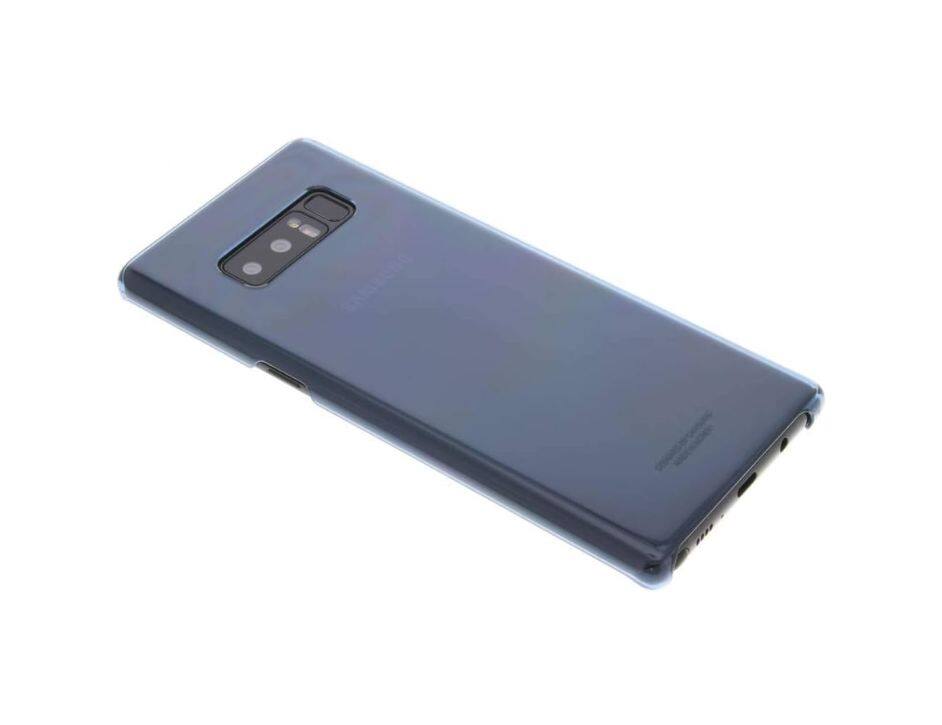 Front. Samsung - Samsung Galaxy Note8 Clear Cover I Color: Blue - Blue.