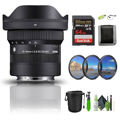 SanDisk Extreme PRO 200 MB/s 64 GB

10-18mm 1:2.8 DC DN 67mm

SIGNA

10-18mm 1:2.8 DC DN 67