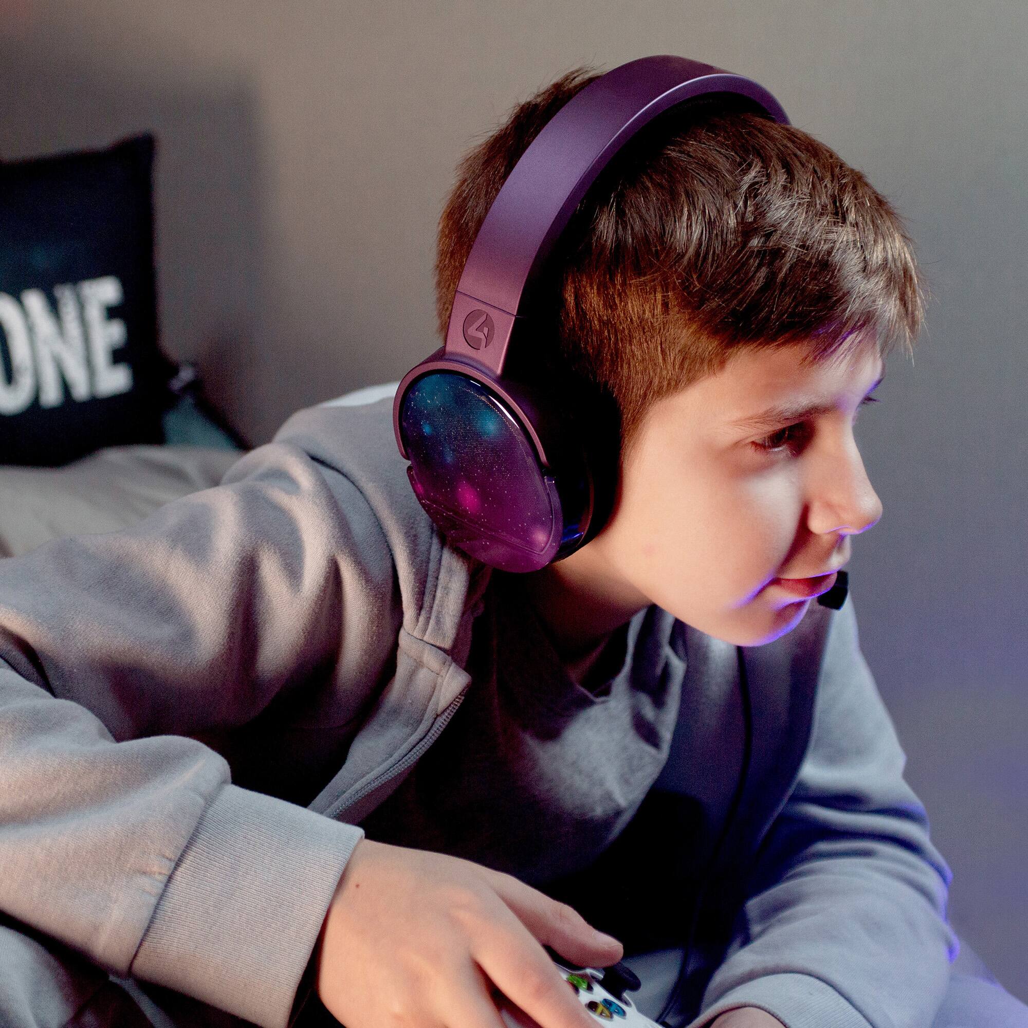 Alt View 4. 4Gamers - Panther Gaming Headset COSMIC - Purple.