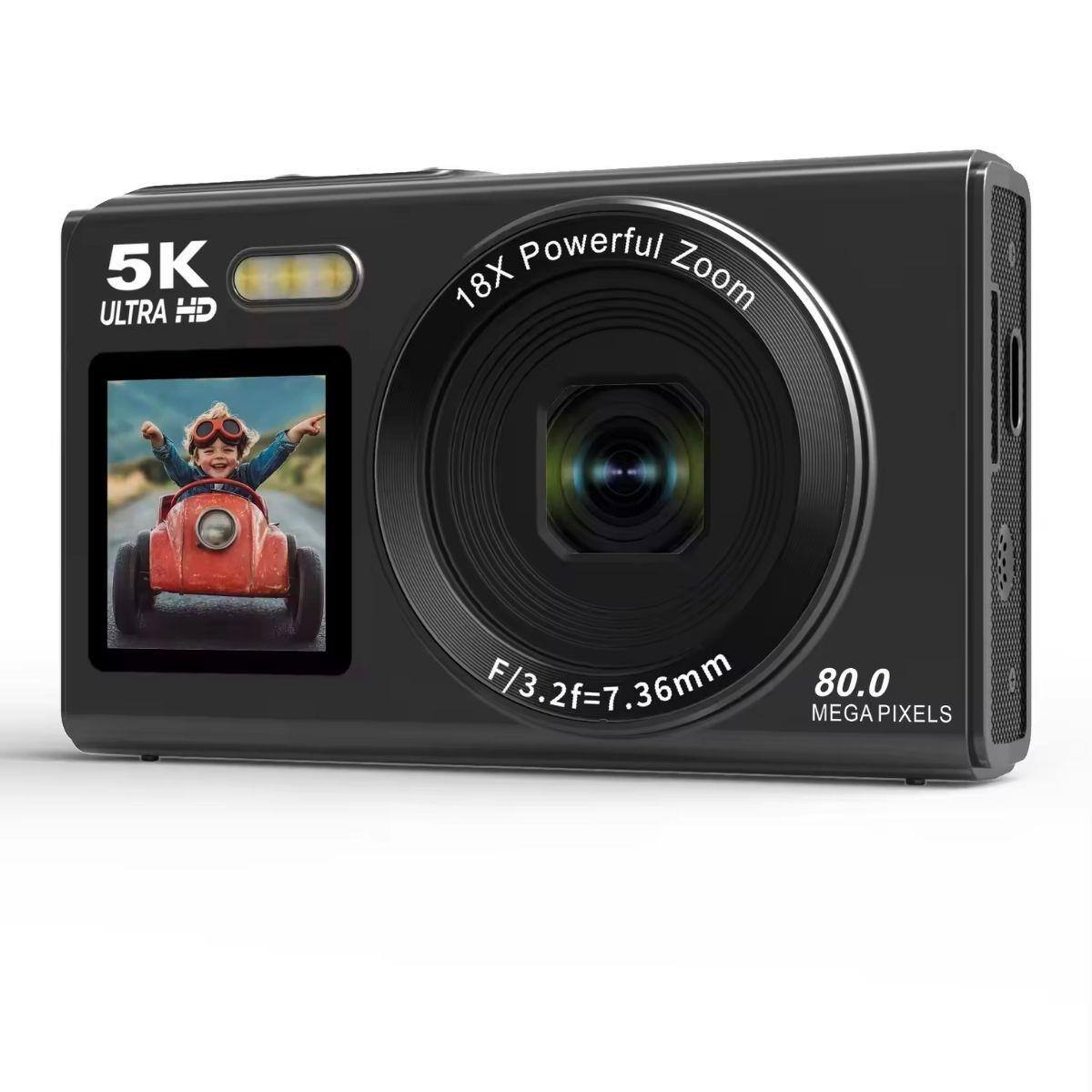 5K ULTRA HD  
Powerful Zoom 18X  
F/3.2 f=7.36mm  
80.0 MEGA PIXELS