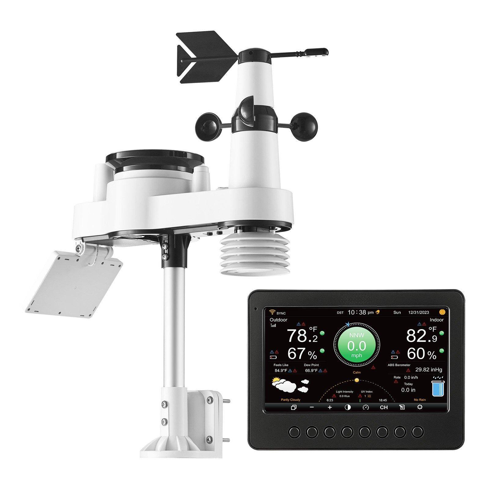 Sure, here is the corrected and grouped text from the image:

---

**Outdoor:**
- 78.2°F
- 67% Humidity
- Feels Like: 64.9°F
- Dew Point: 66.9°F
- Wind: 0.0 mph NNW
- UV Index: 2
- Light Rain
- 29.82 inHg
- Mostly Cloudy
- 6:23 PM
- 18:45

**Indoor:**
- 82.9°F
- 60% Humidity

**Date and Time:**
- 12/31/2023
- 10:38 PM

**Additional Information:**
- No Rain Today
- CH

---