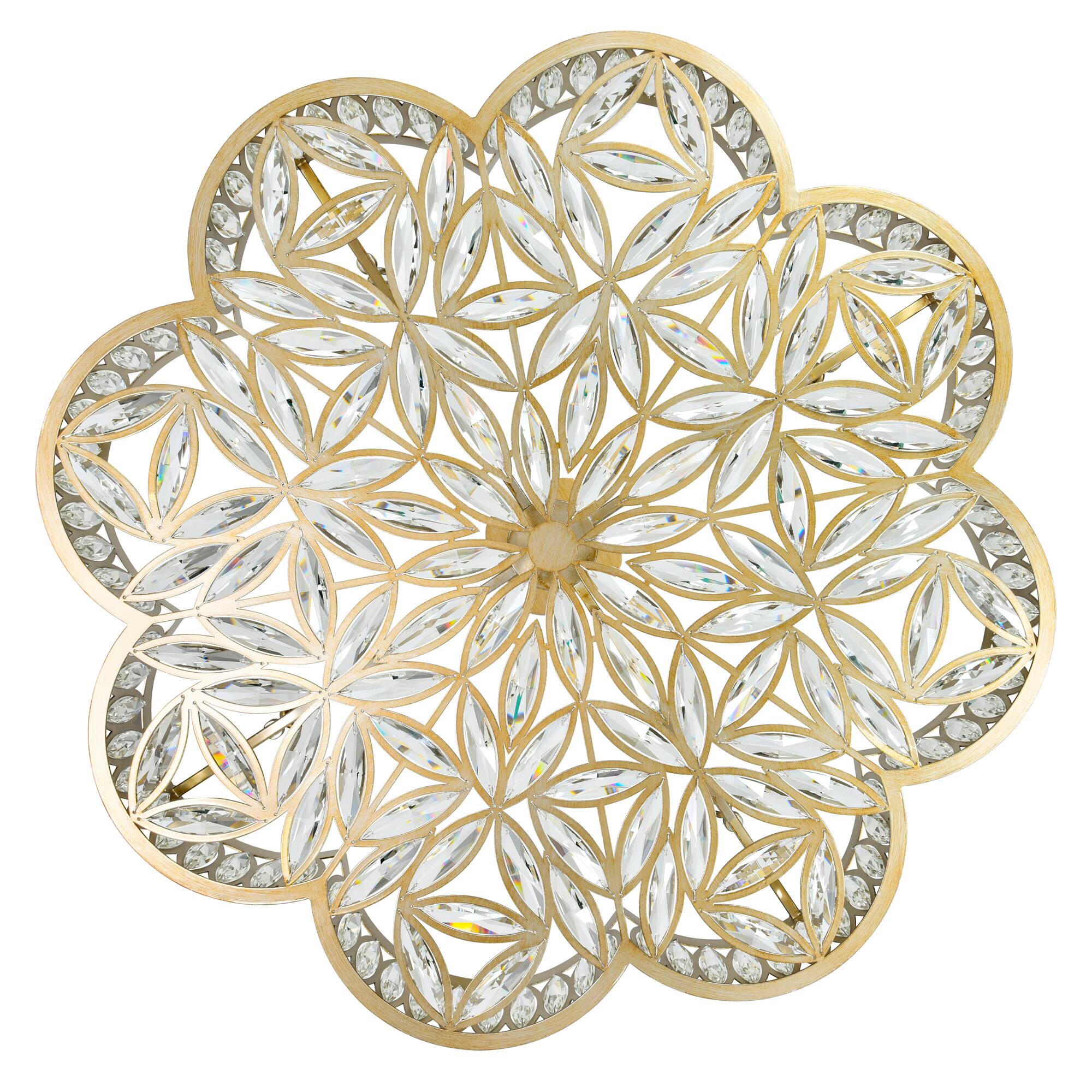 Alt View 1. CWI Lighting - Nova 8 Light Chandelier With Champagne Finish - Champagne.