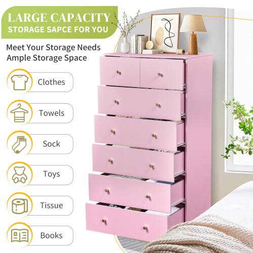 LARGE CAPACITY STORAGE SPACE FOR YOU  
Meet Your Storage Needs  
Ample Storage Space  

- Clothes  
- Towels  
- Socks  
- Toys  
- Tissue  
- Books