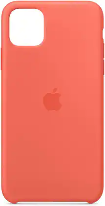 Apple - Silicone Case (for iPhone 11 Pro Max) - Clementine - Orange