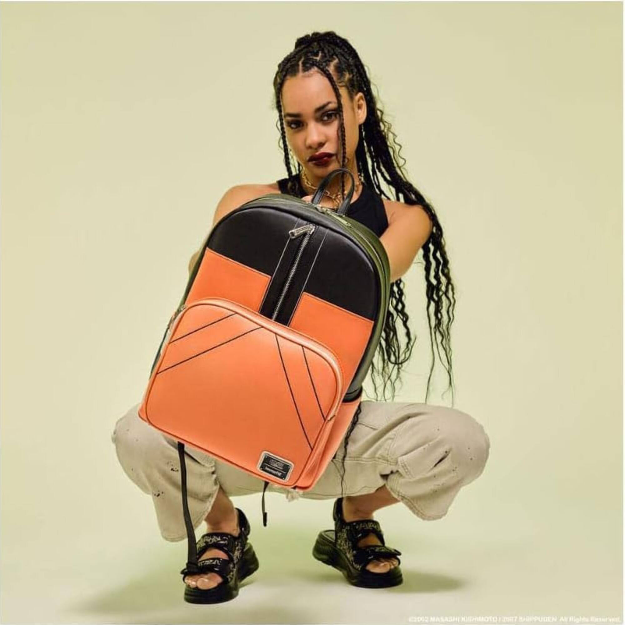Alt View 2. LoungeFly - Loungefly Naruto Cosplay Outfit Full-Size Backpack - Orange.