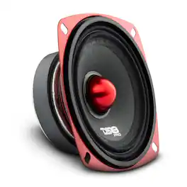 DS18 Audio - PRO-X 4" Shallow-Mount Mid-Range Loudspeaker with Bullet, 100W RMS 4-Ohm