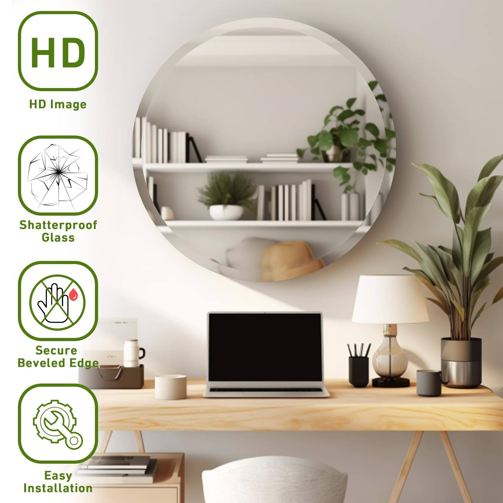 HD Image  
Shatterproof Glass  
Secure Beveled Edge  
Easy Installation