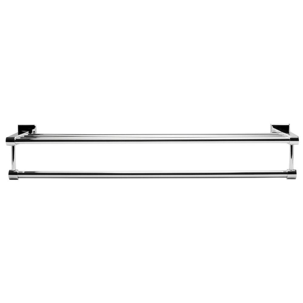 Alt View 1. Alfi - Polished Chrome 24 inch Towel Bar & Shelf Bathroom Accessory - Silver.