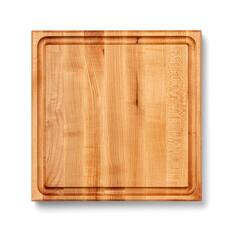 Front. John Boos - John Boos Square Maple Wood Cutting Board with Juice Groove, 15" x 15" x 1.5" - Square.