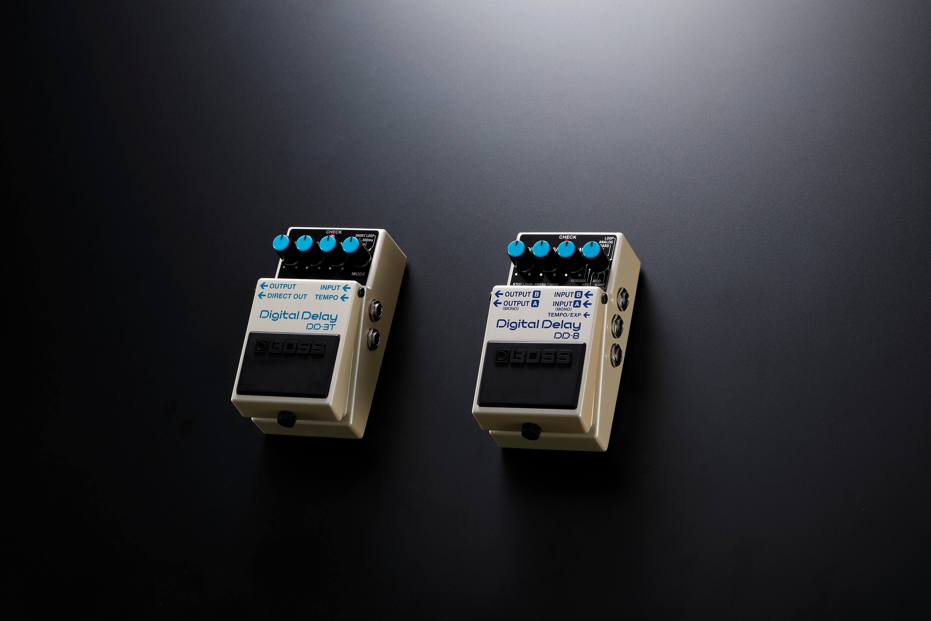 CHECK - Fum - CHELA 1  
a0 - M OUTPUT INPUT DIRECT OUT TEMPO  
Digital Delay TE-OO CBOSS RvEnSE  

I OUTPUT a INPUT OUTPUT A INPUT A MN MON TEMPO/EXP  
Digital Delay DD-8 BOSS