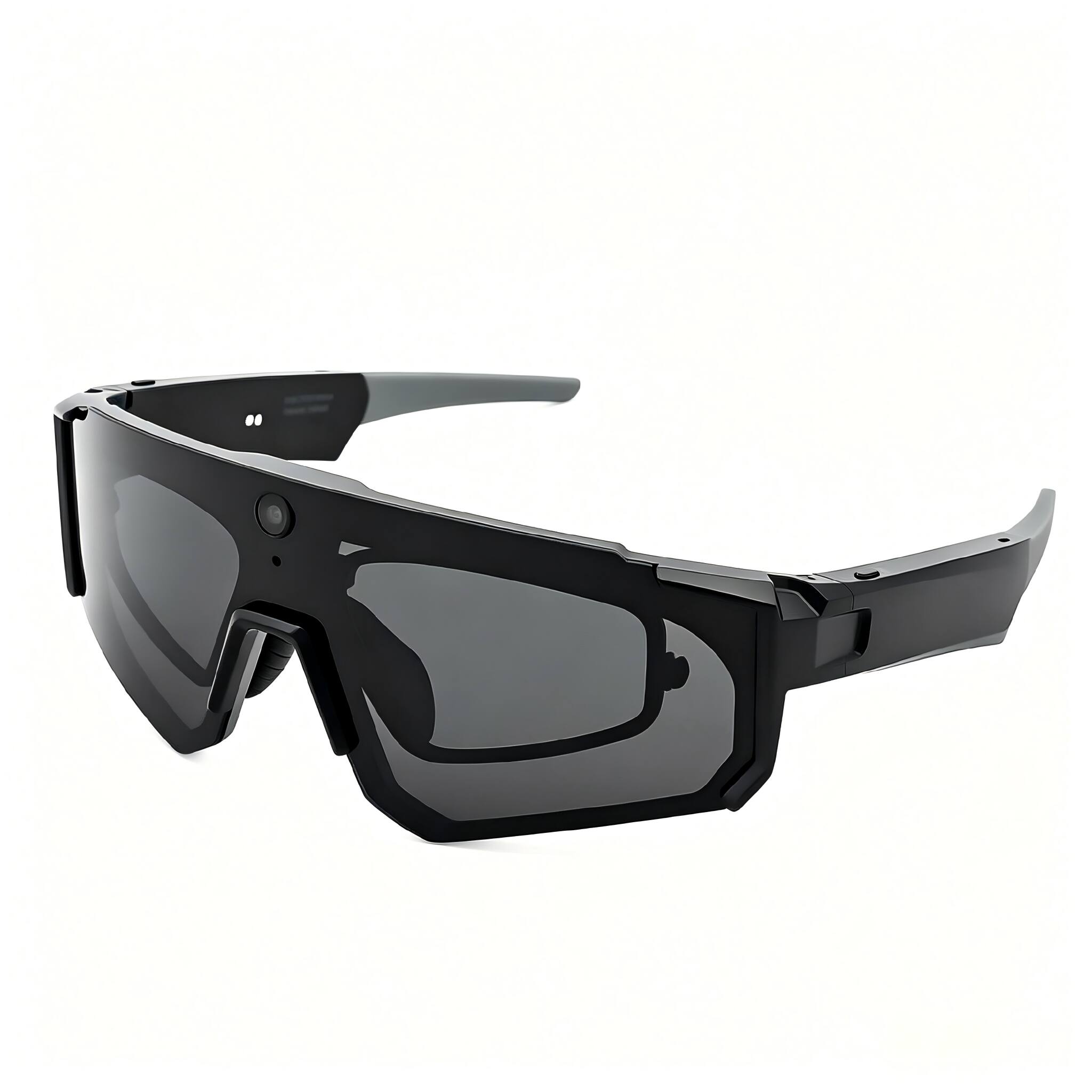 Front. PRIMEPLUS - Sports Cycling Smart Glasses with 8MP Camera Video Recording Eyeglasses Music Player AI Smart Glasses - Black.